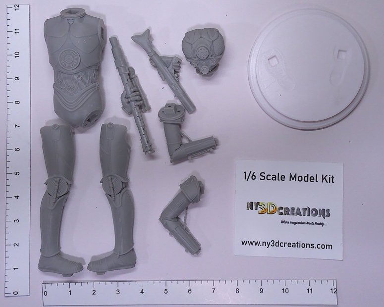 Star Wars - 4-Lom Resin Printed Model Kit