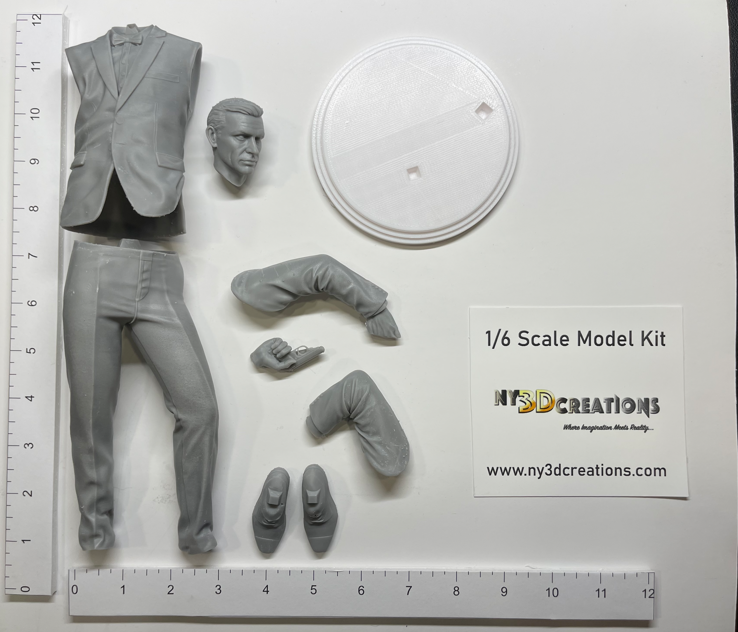 James Bond 007 - Sean Connery - Resin Printed Model Kit