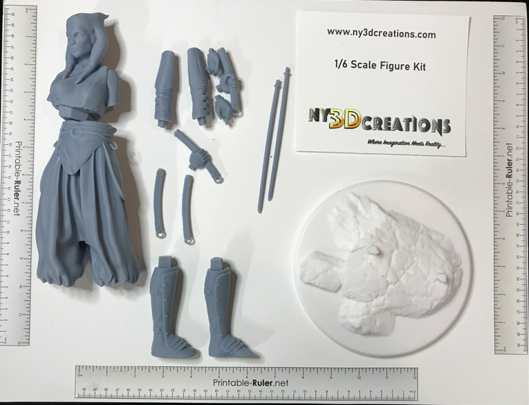 Star Wars - Ashoka Tano - Resin Printed Model Kit