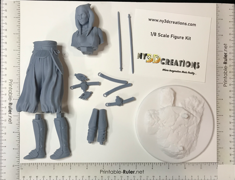 Star Wars - Ashoka Tano - Resin Printed Model Kit