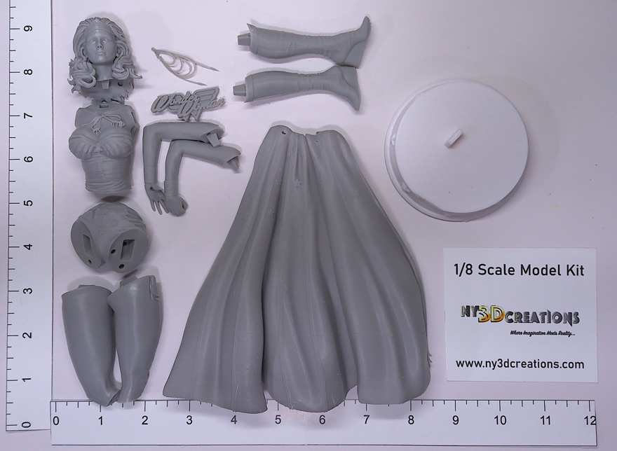 Wonder Woman (Caped) - Lynda Carter - Resin Printed Model Kit