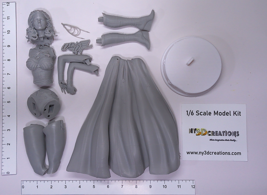 Wonder Woman (Caped) - Lynda Carter - Resin Printed Model Kit